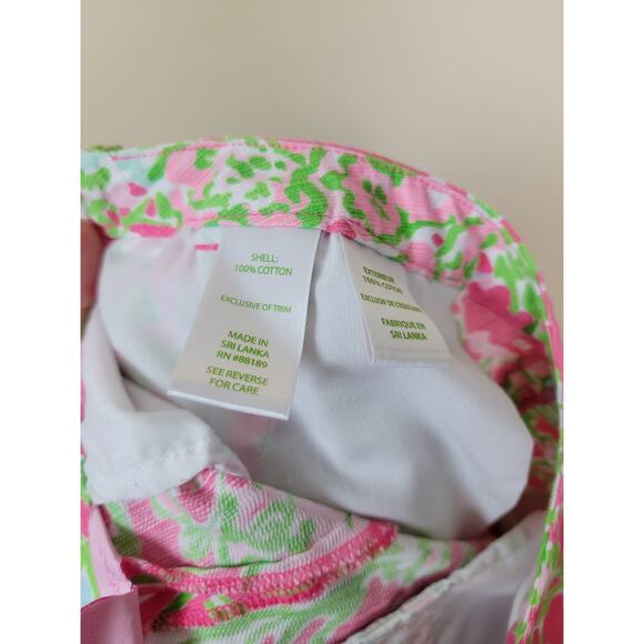 Lilly Pulitzer Adie Shorts Southern Charm Pattern Women's Size 2 Pink Green - Picture 4 of 6